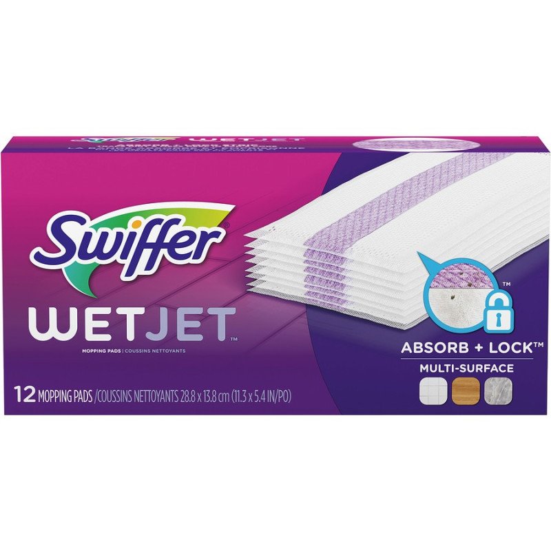 Swiffer Wetjet Mopping Pads Multi-Surface Refills 12’s