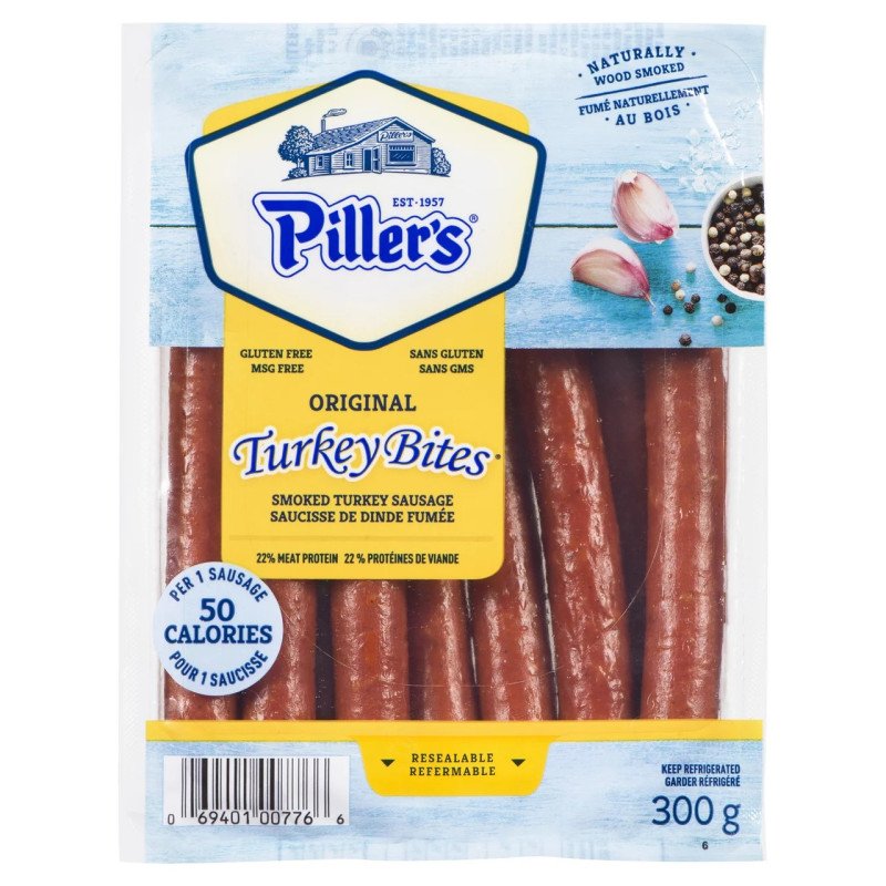 Piller's Original Turkey Bites Gluten Free MSG Free 300 g