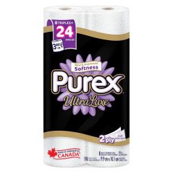 Purex Bathroom Tissue Ultra Luxe Triple 8/24