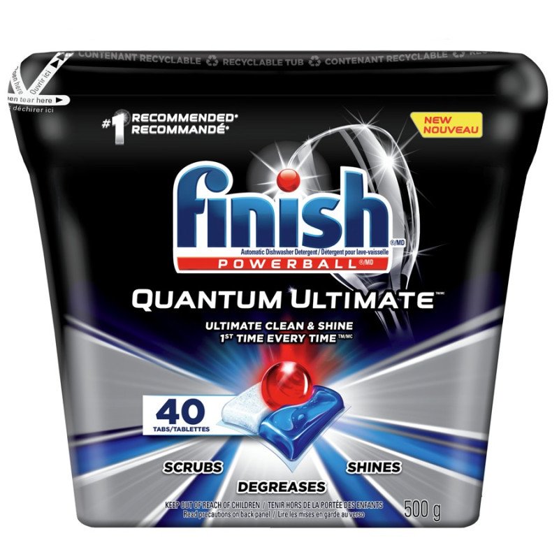 Finish Powerball Quantum Ultimate Dishwasher Detergent 40's