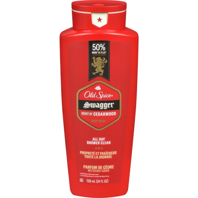 Old Spice Body Wash Swagger Scent of Cedarwood 709 ml