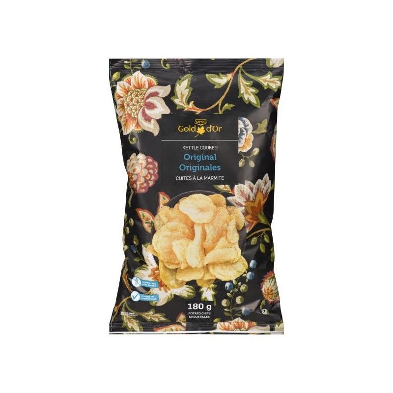 Co-op Gold Kettle Cooked Potato Chips Original 180 g