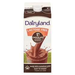 Dairyland Lactose Free Chocolate Milk 1% 1.89 L