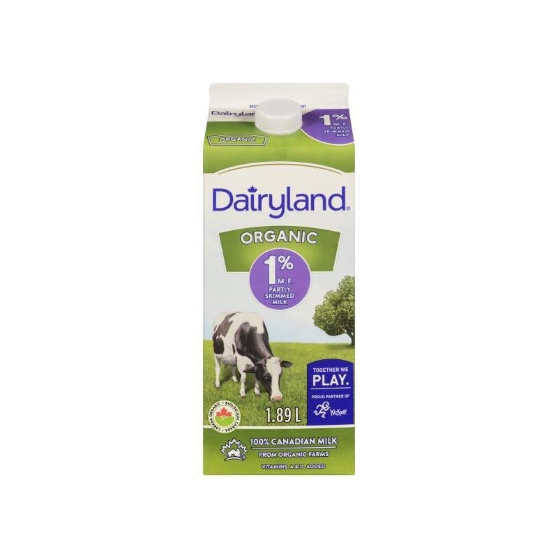 Dairyland Organic 1% Milk 1.89 L