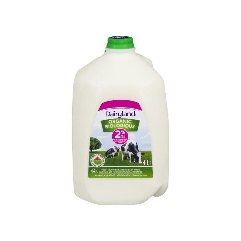 Dairyland Organic 2% Milk 4 L