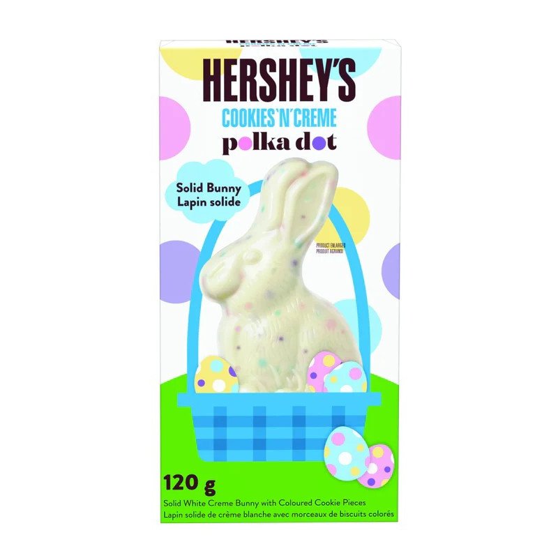 Hershey Solid Bunny Cookies ‘N’ Creme Polka Dot 120 g