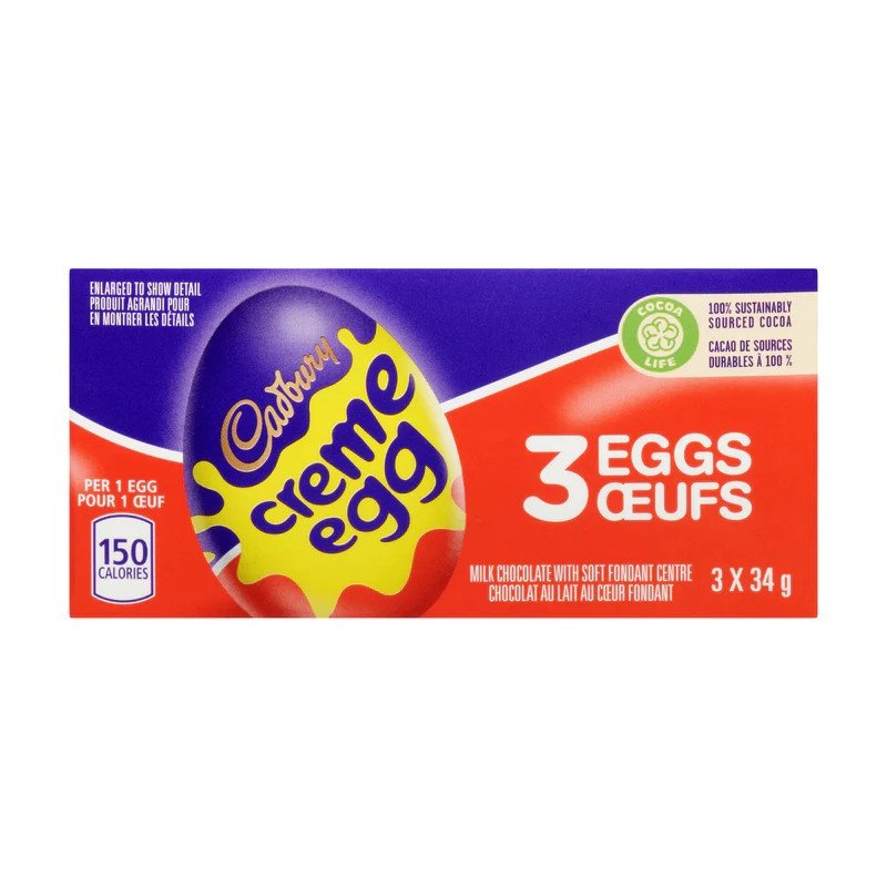 Cadbury Creme Eggs 3 X 34 g