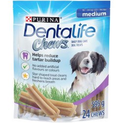 Purina DentaLife Chews Medium Dog Snacks 24’s