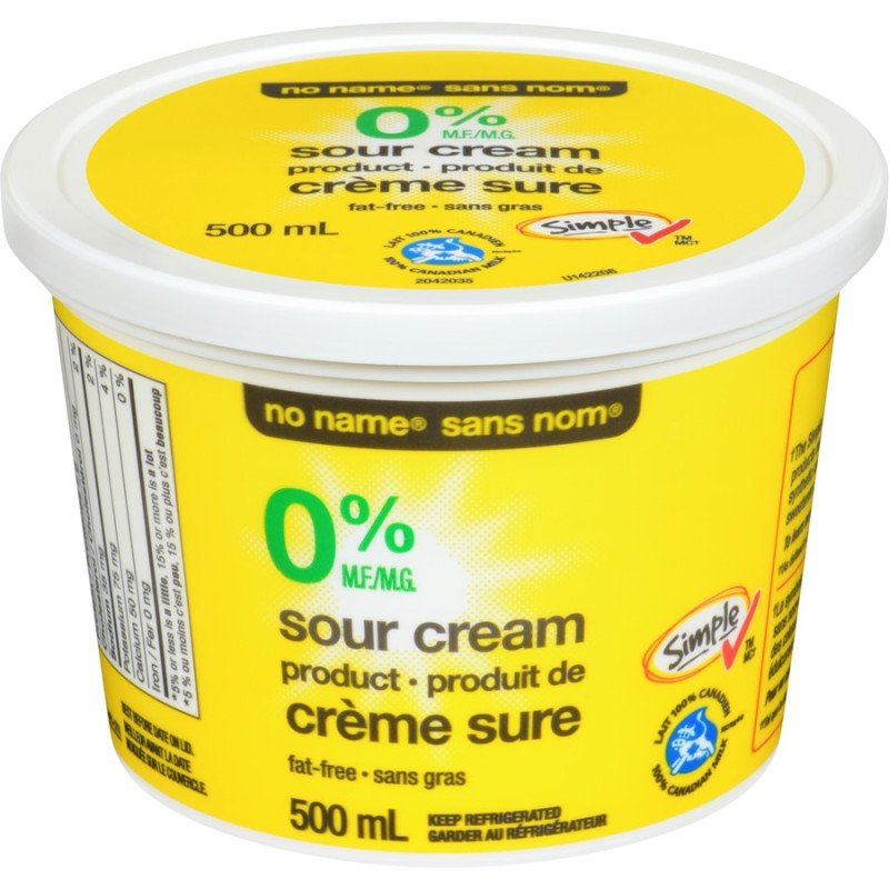 No Name Fat Free Sour Cream 0% 500 ml