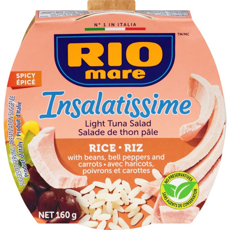 Rio Mare Insalatissime Rice & Light Tuna Salad Spicy 160 g