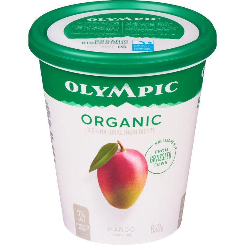 Olympic Organic Yogurt Mango 650 g