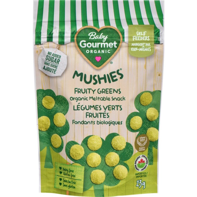 Baby Gourmet Organic Mushies Fruity Greens 23 g