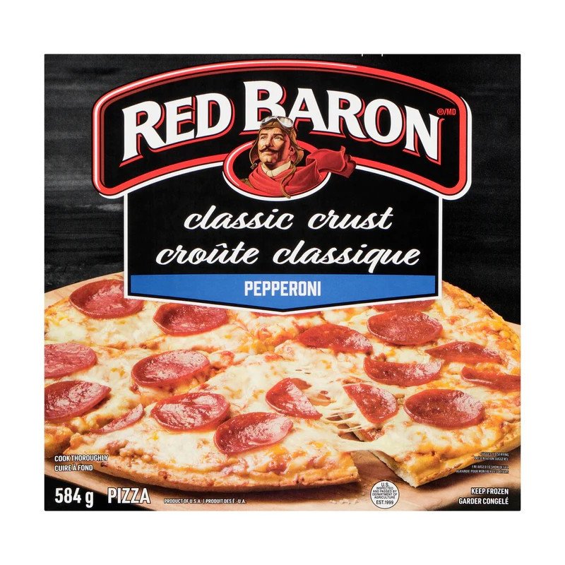 Red Baron Pizza Thin & Crispy Classic Crust Pepperoni 584 g