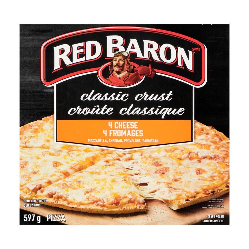 Red Baron Pizza Thin & Crispy 4 Cheese 597 g