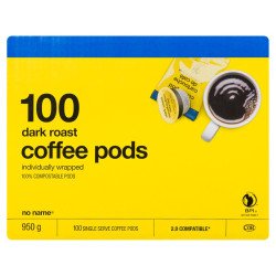 No Name Dark Roast Coffee K-Cups 100's