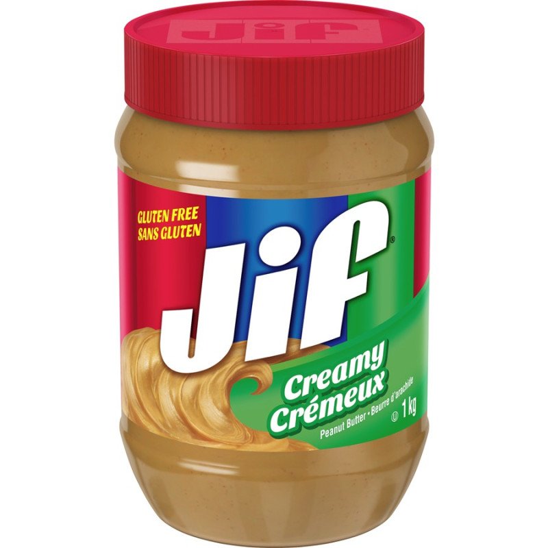 Jif Gluten Free Creamy Peanut Butter 1 kg