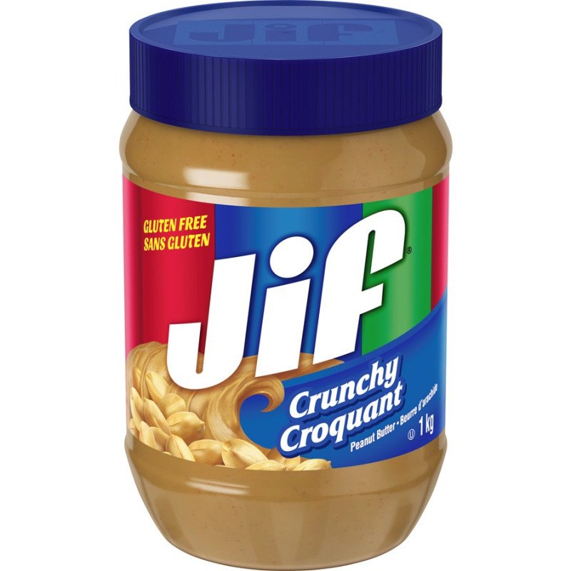 Jif Gluten Free Crunchy Peanut Butter 1 kg