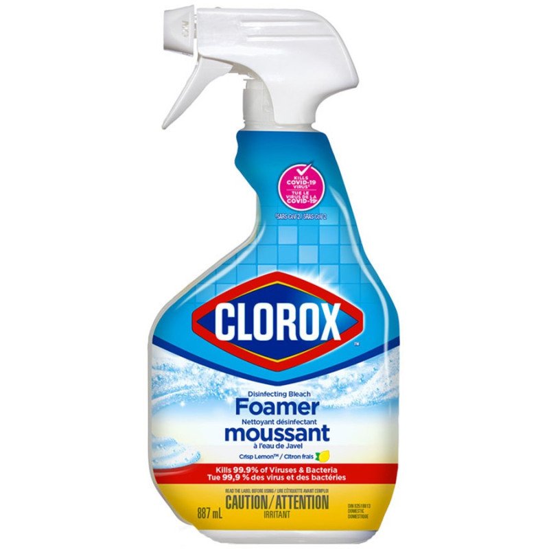 Clorox Disinfecting Bleach Foamer Bathroom Cleaner 887 ml