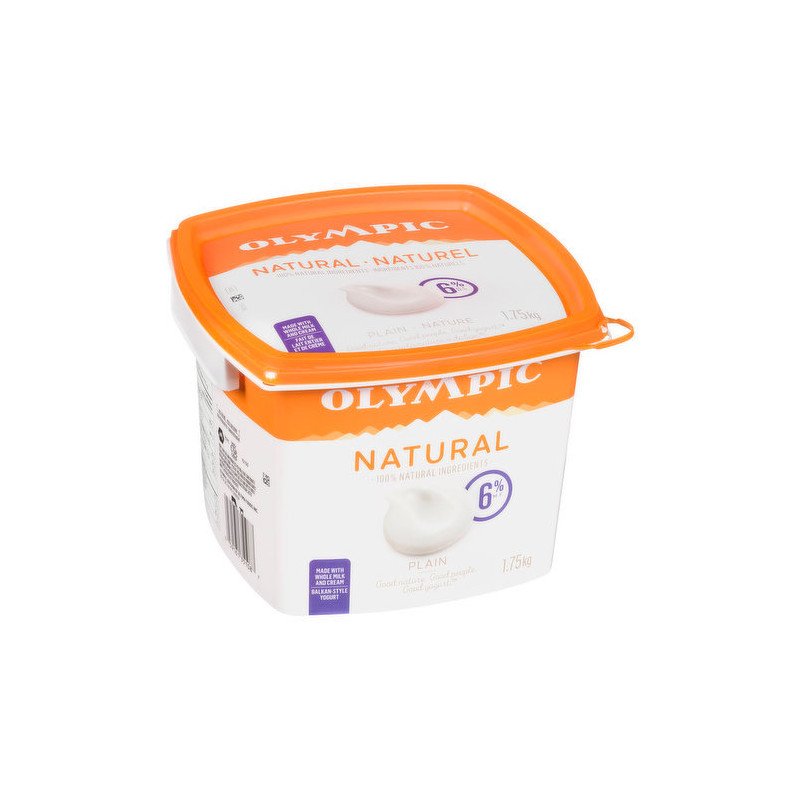 Olympic Natural Probiotic Plain 6% Yogurt 1.75 kg