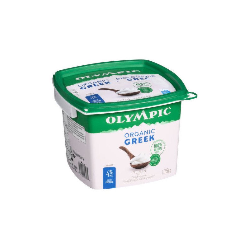 Olympic Organic Greek Yogurt Plain 4% 1.75 kg