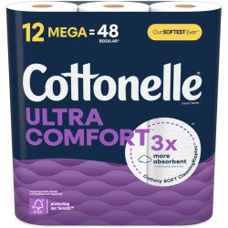 Cottonelle Ultra Comfort Bathroom Tissue Mega Rolls 12/48