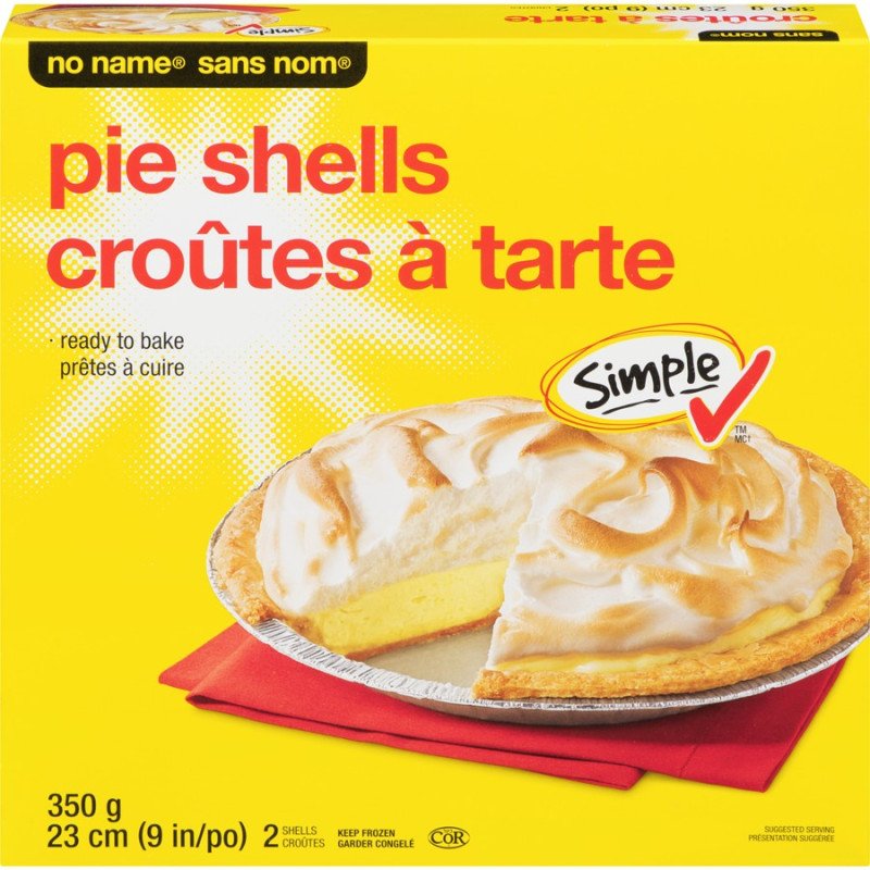 No Name 9 inch Pie Shells 350 g