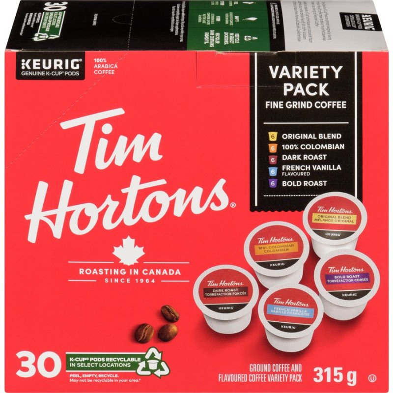 Tim Hortons Coffee Variety Pack K-Cups 315 g