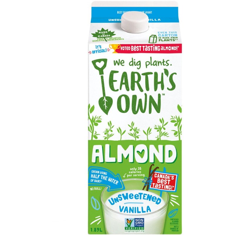 Earth's Own Almond SoFresh Unsweetened Vanilla 1.89 L