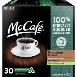 McCafe Decaffeinated Medium Dark Roast Coffee K-Cups 30’s