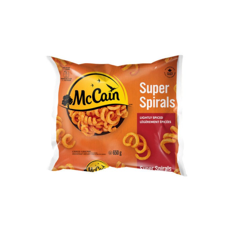 McCain Super Spirals Lightly Spiced 650 g