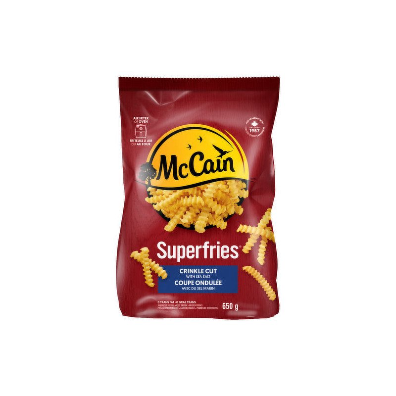 McCain Superfries Crinkle Cut with Sea Salt 650 g