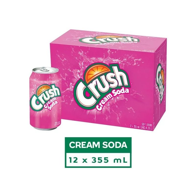 Crush Cream Soda 12 x 355 ml