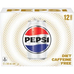 Diet Pepsi Caffeine Free 12 x 355 ml