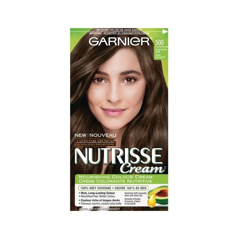 Garnier Nutrisse Cream No. 500 Medium Neutral Brown each