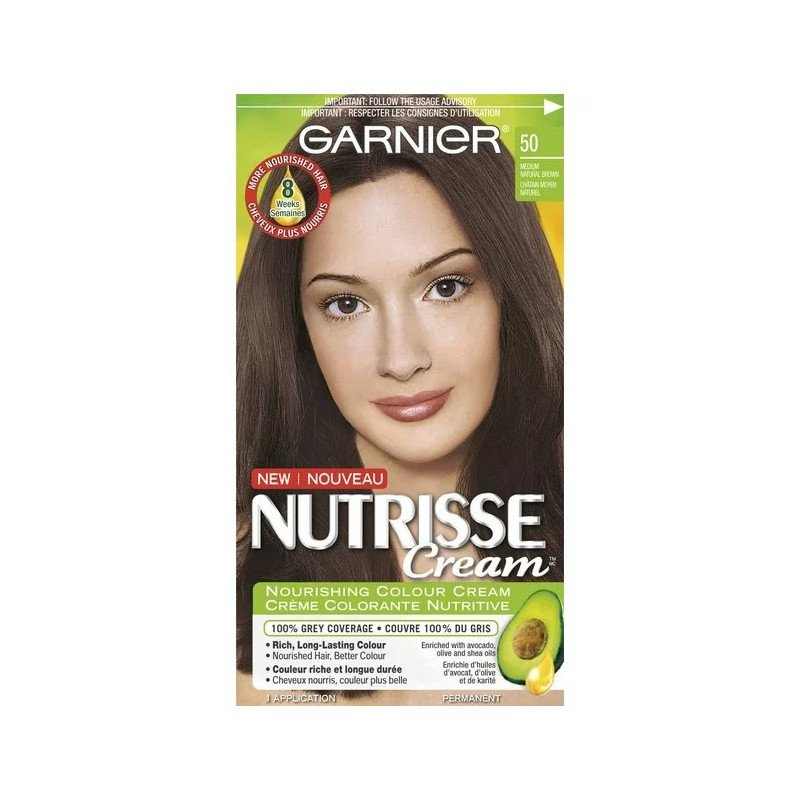 Garnier Nutrisse Cream No. 50 Medium Natural Brown each