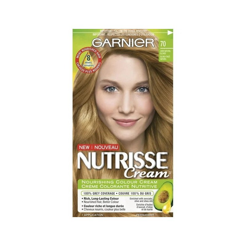 Garnier Nutrisse Cream No. 70 Dark Natural Blonde each