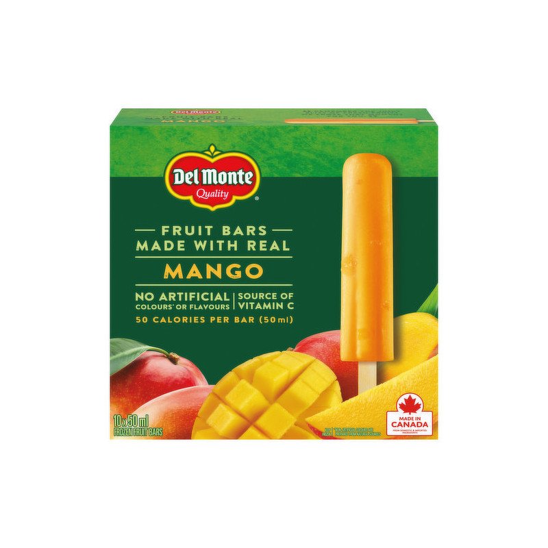 Del Monte Mango Fruit Bars 10 x 50 ml