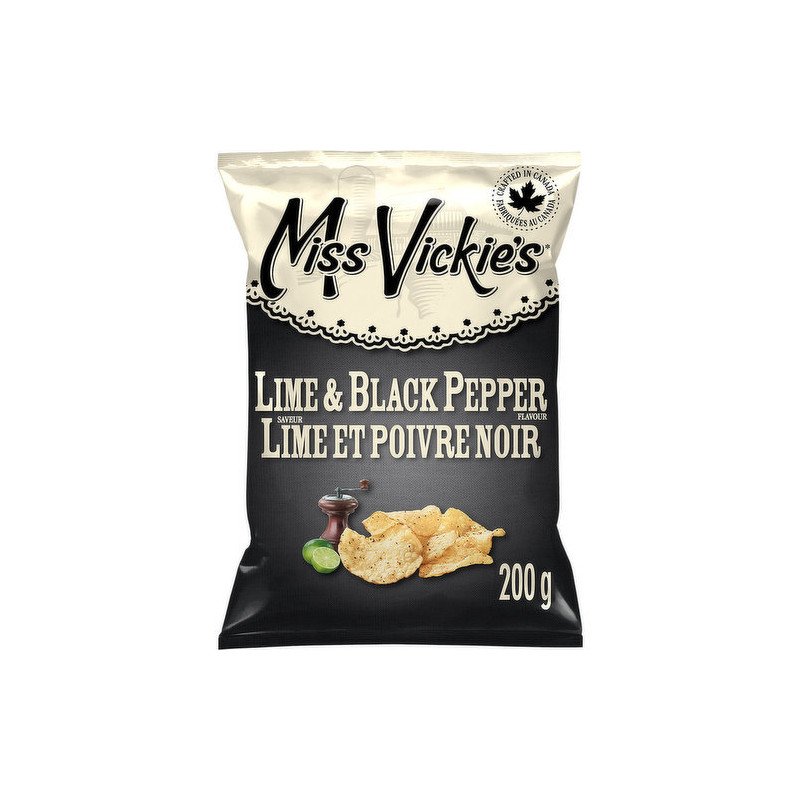 Miss Vickie's Potato Chips Lime & Black Pepper 200 g