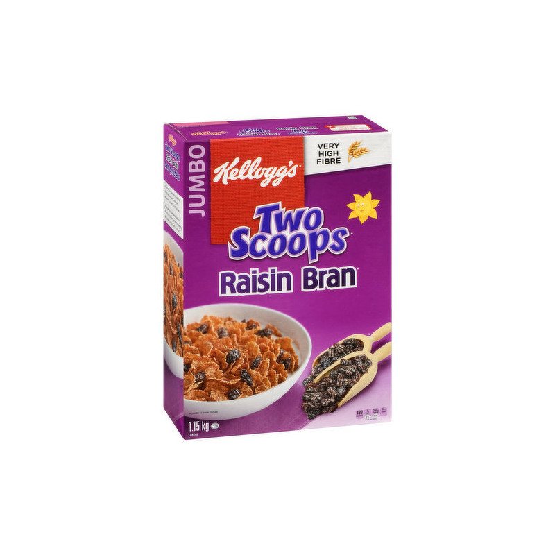 Kellogg's Two Scoops Raisin Bran Jumbo 1.15 kg