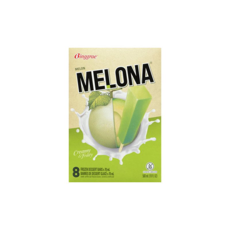 Melona Melon Flavoured Ice Bars 8 x 70 ml