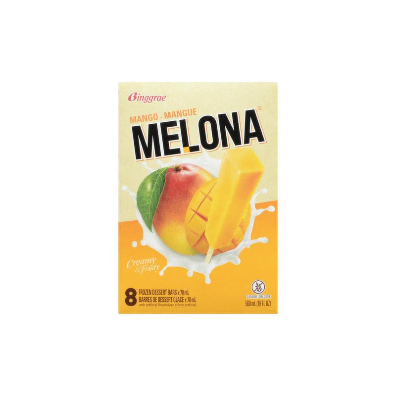 Melona Mango Flavoured Ice Bars 8 x 70 ml