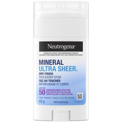 Neutrogena Mineral Ultra Sheer Dry-Touch Face & Body Stick SPF 50 42 g