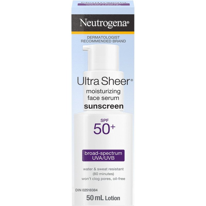 Neutrogena Ultra Sheer Moisturizing Face Serum Sunscreen SPF 50+ 50 ml