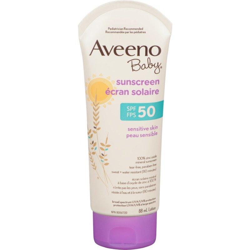 Aveeno Baby Sunscreen SPF50 Sensitive Skin 88 ml