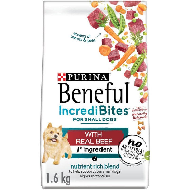 Purina Beneful IncrediBites for Small Dogs with Real Beef 1.6 kg