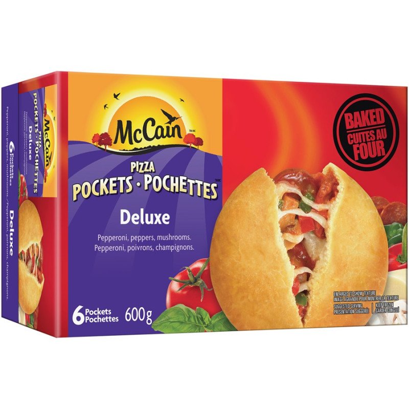McCain Classic Pizza Pockets Deluxe 600 g