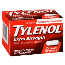Tylenol Extra Strength Caplets 500 mg 24's