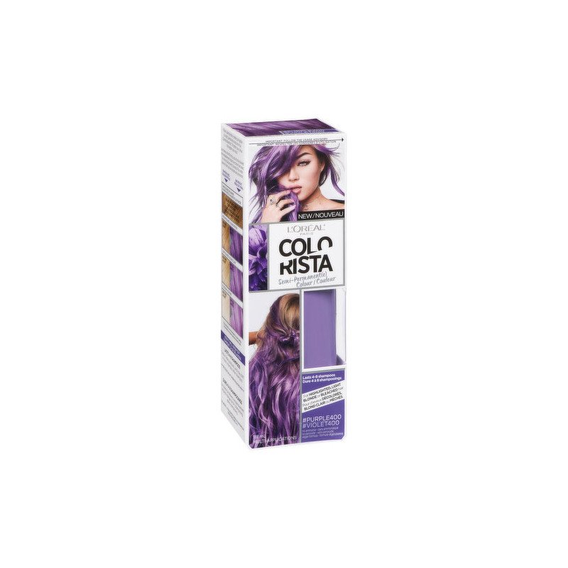 L'Oreal Paris Colorista Semi-Permanent Hair Colour Purple 400 118 ml