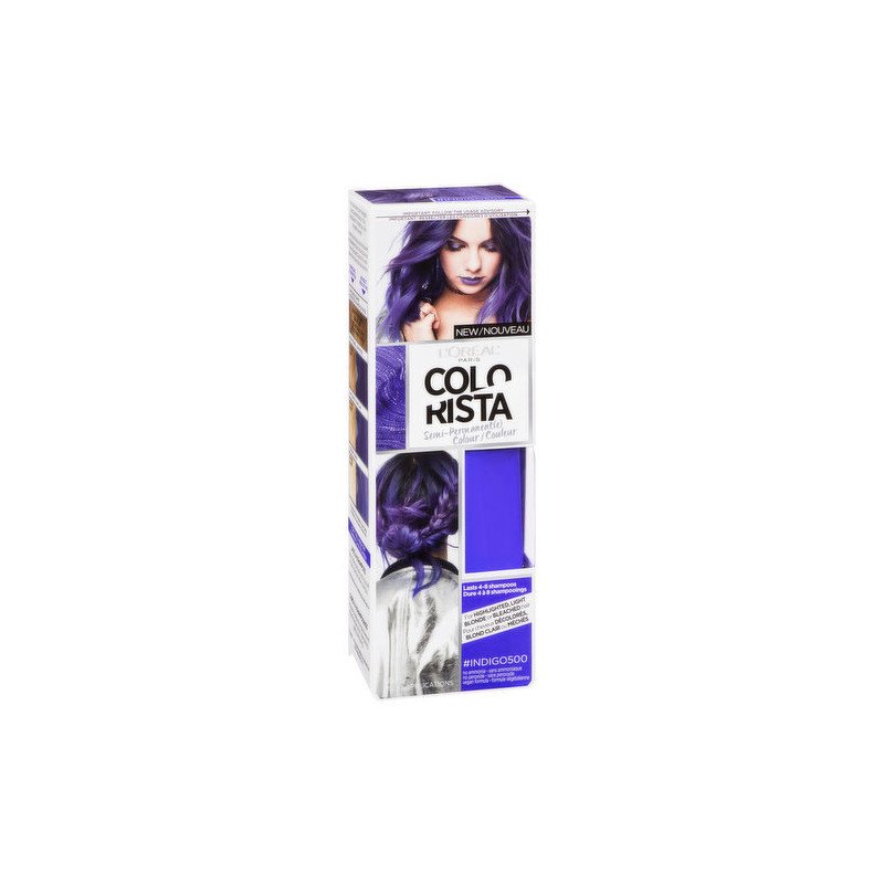 L'Oreal Paris Colorista Semi-Permanent Hair Colour Indigo 500 118 ml