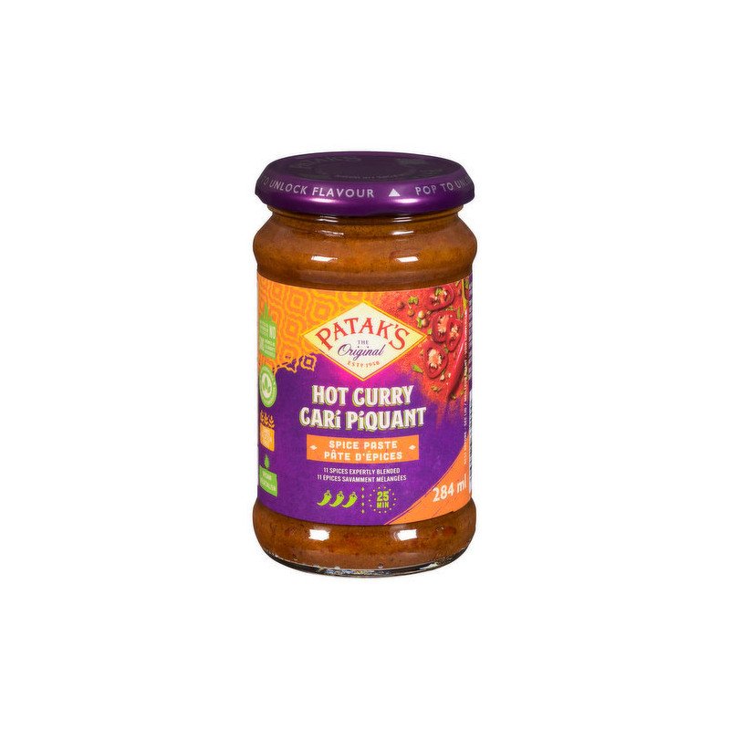 Patak's Hot Curry Paste 284 ml